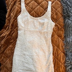 White beaded dress
